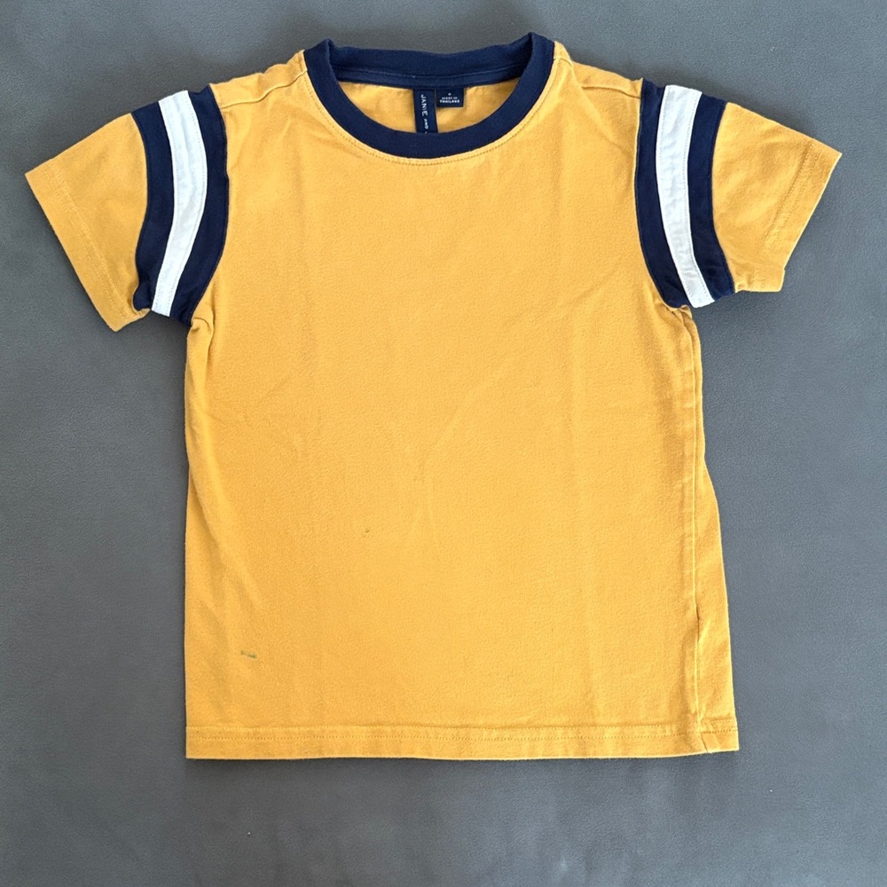 Janie and Jack Yellow and Navy Kids T-Shirt